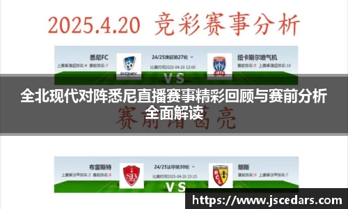全北现代对阵悉尼直播赛事精彩回顾与赛前分析全面解读