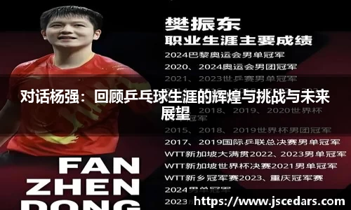 对话杨强：回顾乒乓球生涯的辉煌与挑战与未来展望