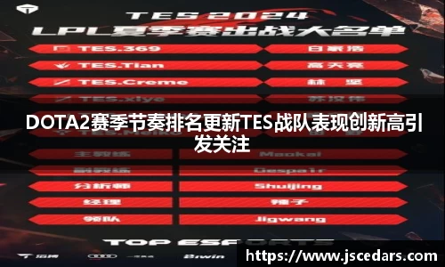DOTA2赛季节奏排名更新TES战队表现创新高引发关注