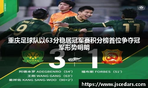 重庆足球队以63分稳居冠军赛积分榜首位争夺冠军形势明朗